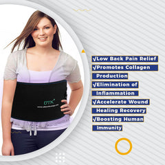 UTK Technology Red Light Therapy Belt for Body Pain Relief 4 in 1 Infrared Light Therapy Flexible Wearable Device M3GY1-01-B - Purely Relaxation